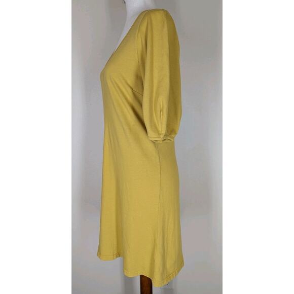 VELVET By Graham & Spencer Meghan Puff-Sleeve Mini Dress Butter Cup Small - Picture 4 of 14